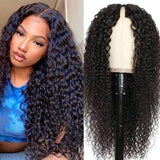 Neobeauty Density 150% Deep Wave V part Human Hair Wigs Thin Part Wig ?HD Lace Virgin Hair Wig