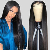 Neobeauty Transparent 5x5 Lace Closure Wigs Straight Human Hair Wigs
