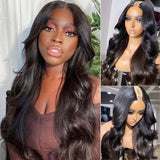 Neobeauty Hair Afforadble V Part Wigs Body Wave Human Hair Wigs for Women Glueless on Sale