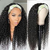 Neobeauty Hair Headband Wig Curly Human Hair Wigs Natural Gluelees Remy Hair Wigs