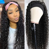 Neobeauty Hair Headband Wig Curly Human Hair Wigs Natural Gluelees Remy Hair Wigs