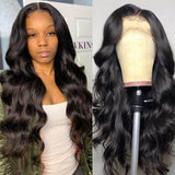 Neobeauty Hair Body Wave Lace Front Wig Swiss Lace Human Hair Wigs Pre Plucked 4x4 Lace Closure Wig 150% density