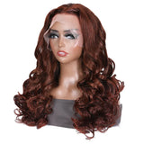 Neobeautyhair Reddish Brown 13x4 Body Wave Lace Front Hair Wig Autumn Perfect Color For Women