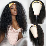 Head Band Wig Curly Hair Headband Wigs Human Hair With Headbands