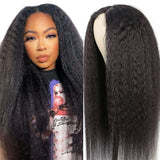 Neobeauty Hair Density 180% Glueless Human Hair Wigs Lace Closure Wig Kinky Straight Hair