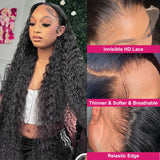 Neobeauty Hair HD Lace Wig Deep Wave 13x4 Frontal Wig 30 Inch Deep Curly Human Hair Density 210%