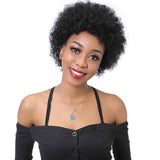 Short Kinky Curly Wig Large Afro Curly For Black Women NB17 | Neobeauty Hair