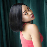 Short Bambi Bob Straight T Part Lace Wigs For Black Women - Neobeauty Hair