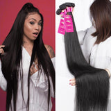 1PC of Brazilian Straight Hair Bundles 8inches to 40inches 100% Unprocessed Virgin Human Hair Weaves