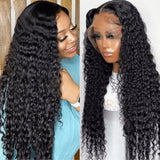 Neo Beauty hair HD Skin Melt Invisible Lace Deep Wave 13x4 Glueless Lace Wigs 180%