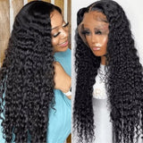 Neo Beauty hair HD Skin Melt Invisible Lace Deep Wave 5x5 Glueless Lace Wigs 180%