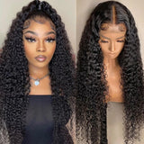 Neo Beauty hair Transparent Lace Wigs Natural Pre-plucked Long Curly Wig 4x4/ 13x4 Lace 100% Human Hair