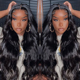 Neobeauty Hair Body Wave Human Hair Lace Front Wigs Transparent Lace Wig Upgrade 200% Density Human Hair Wigs