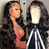 Neobeauty Hair Body Wave Human Hair Lace Front Wigs Transparent Lace Wig Upgrade 250% Density Human Hair Wigs