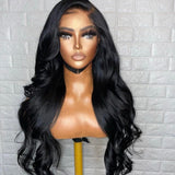 Neo Beauty hair Body Wave 13x4 HD Lace Front Human Hair Wigs Pre Plucked with Baby Hair 180% Density