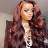 Neo Beauty hair 13x4 Lace Front Wigs Reddish 4x4 Brown Body Wave Lace Wigs Autumn Perfect Color For Women