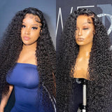 Neobeauty 250% Density Hair Kinky Curly Hair 13x4 Lace Front Wig Transparent Swiss Lace Curly Hair Wigs