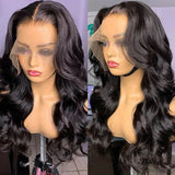 Neo Beauty hair Super Natural Body Wave 13x4 HD Glueless Lace Front Wigs Human Hair 250% Density