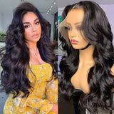 Neo Beauty hair Super Natural Body Wave 13x4 HD Glueless Lace Front Wigs Human Hair 150% Density