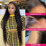 Neobeauty Density 250% 13x4 Lace Front Wig Loose Deep Wave HD Lace Wig Real Human Hair