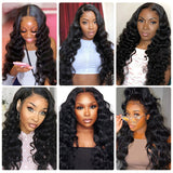 Neobeauty Density 180% Loose Deep Wave Wig 4x4 Glueless Lace Wig HD Lace Closure Wig