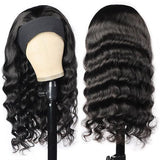 Neobeauty Headband Human Hair Wig Loose Deep Wave None Lace Wigs