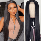 Neo Beauty hair Invisible Skin Melt HD Swiss Glueless Lace 5x5 Straight Closure Wig Density 150%