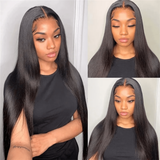 Neo Beauty hair Invisible Skin Melt HD Swiss Glueless Lace 5x5 Straight Closure Wig Density 250%