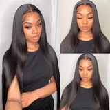 Neo Beauty hair Invisible Skin Melt HD Swiss Glueless Lace 5x5 Straight Closure Wig Density 210%