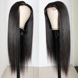 Neo Beauty hair Invisible Skin Melt HD Swiss Glueless Lace 5x5 Straight Closure Wig Density 250%