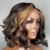 Loose Wave Mix Blonde Color 5X5 Undetectable Glueless Lace Closure Wig Wholesale and Supplier
