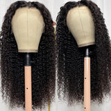 Neo Beauty hair 210% Density Natural Curly Clear HD Glueless Lace Wig Human Hair 13x4 Frontal Wig