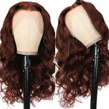 Neo Beauty hair 13x4 Lace Front Wigs Reddish 4x4 Brown Body Wave Lace Wigs Autumn Perfect Color For Women