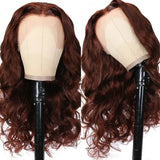 Neobeautyhair Reddish Brown 13x4 Body Wave Lace Front Hair Wig Autumn Perfect Color For Women