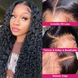 Neobeauty 180% Density Human Hair HD Lace Wigs Water Wave 13x4 Lace Frontal Wig Virgin Hair