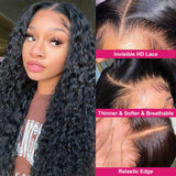 Neobeauty 150% Density Human Hair HD Lace Wigs Water Wave 13x4 Lace Frontal Wig Virgin Hair